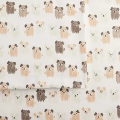 Cuddl Duds® Microfiber Sheet Set with Pillowcases -Outlet Christmas Store 5035429 Pugs