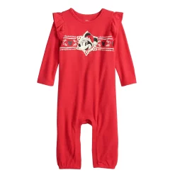 Disney's Minnie Mouse Baby Girl Ruffle-Sleeve Jumpsuit by Jumping Beans®