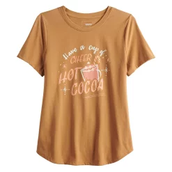 Women's Sonoma Goods For Life® Short Sleeve Holiday Graphic Tee -Outlet Christmas Store 5180762 ALT5