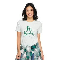 Women's Sonoma Goods For LifeĀ® Short Sleeve Holiday Graphic Tee