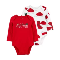 Baby Girl Carter's 2-Pack Christmas Bodysuits
