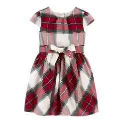 Toddler Girls Carter's Plaid Sateen Dress