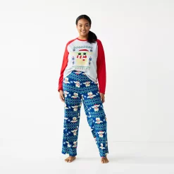 Plus Size Jammies For Your Families® Star Wars The Mandalorian Grogu Aka Baby Yoda Pajama Set -Outlet Christmas Store 5607484 ALT2