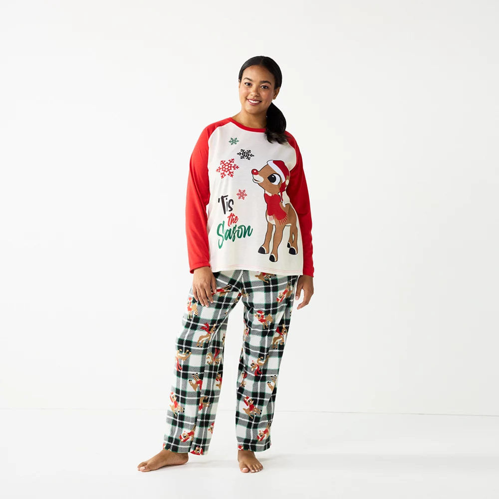 Plus Size Jammies For Your Families® Rudolph the Red Nosed Reindeer Pajama Set 1 Plus Size Jammies For Your Families® Rudolph the Red Nosed Reindeer Pajama Set