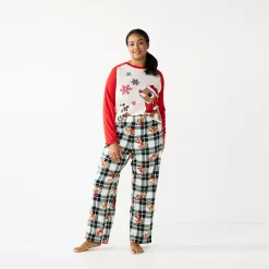 Plus Size Jammies For Your Families® Rudolph the Red Nosed Reindeer Pajama Set 5 Plus Size Jammies For Your Families® Rudolph the Red Nosed Reindeer Pajama Set -Outlet Christmas Store 5607486 ALT2