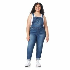 Juniors' Plus Size WallFlower Insta Stretch Tomboy Mid-Rise Overalls -Outlet Christmas Store 5610037 Summer