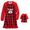 Girls 4-16 Jammies For Your Families® Beary Cool Dolly & Me Nightgown Set by Cuddl Duds®