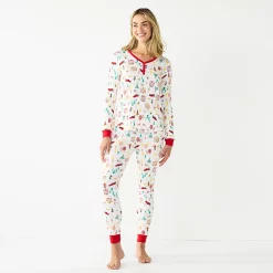 Women's LC Lauren Conrad Jammies For Your Families® Holiday Village Pajama Set