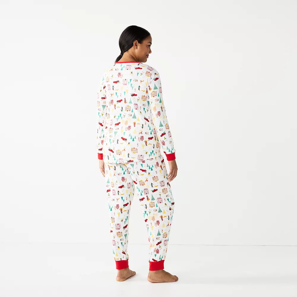 Plus Size LC Lauren Conrad Jammies For Your Families® Holiday Village Pajama Set 2 Plus Size LC Lauren Conrad Jammies For Your Families® Holiday Village Pajama Set - Image 2