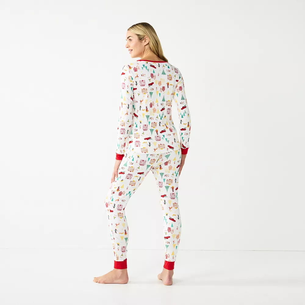 Petite LC Lauren Conrad Jammies For Your Families® Holiday Village Pajama Set 2 Petite LC Lauren Conrad Jammies For Your Families® Holiday Village Pajama Set - Image 2