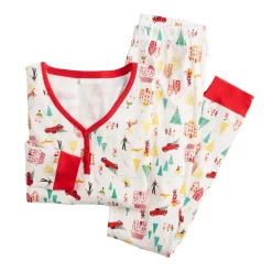 Petite LC Lauren Conrad Jammies For Your Families® Holiday Village Pajama Set 7 Petite LC Lauren Conrad Jammies For Your Families® Holiday Village Pajama Set -Outlet Christmas Store 5621640 ALT2