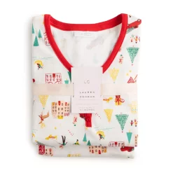Petite LC Lauren Conrad Jammies For Your Families® Holiday Village Pajama Set 8 Petite LC Lauren Conrad Jammies For Your Families® Holiday Village Pajama Set -Outlet Christmas Store 5621640 ALT3