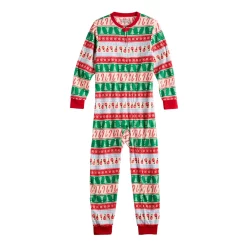 Kids 4-20 Jammies For Your Families® Joyful Celebration Fairisle One-Piece Pajama