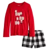 Girls 4-16 Jammies For Your Families® Ho Ho Ho Top & Shorts Pajama Set