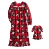 Disney's Mickey Mouse Girls 4-10 Jammies For Your Families® "Holiday Party Mickey" Nightgown Set
