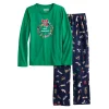 Girls 4-16 Jammies For Your Families® Happy Howlidays Pajama Set
