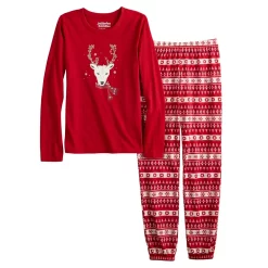 Girls 4-16 Jammies For Your Families® Christmas Spirit Top & Pants Pajama Set