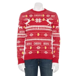 Men's Holiday Sweater with Hat -Outlet Christmas Store 5653499 Cayenne