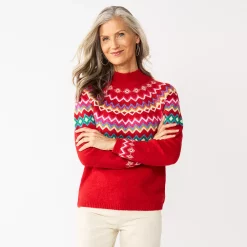 Women's Croft & BarrowĀ® Fair Isle Sweater