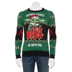 Men's Holiday Character Sweaters -Outlet Christmas Store 5661091 Green Black