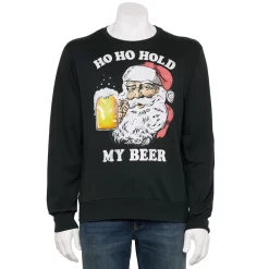 Men's Holiday Graphic Sweatshirt -Outlet Christmas Store 5665109 Black Beer