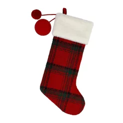 St. Nicholas Square® Plaid Monogram Christmas Stocking