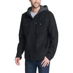 Men's Levi's Wool-Blend Hooded Military Jacket 13 Men's Levi's Wool-Blend Hooded Military Jacket -Outlet Christmas Store 5697516 ALT5