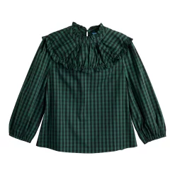 Women's DRAPER JAMES RSVP™ Ruffle Neck Top -Outlet Christmas Store 5726662 ALT5