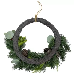St. Nicholas Square® Asymmetrical Artificial Holly Berry Wreath -Outlet Christmas Store 5739519 ALT2