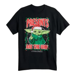 Men's Star Wars Presents Are The Way Grogu Holiday Tee -Outlet Christmas Store 5742788 ALT2