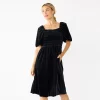 Women's DRAPER JAMES RSVP™ Short Sleeve Puff Sleeve Dress