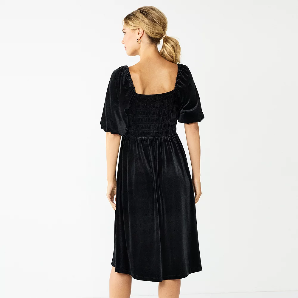 Women's DRAPER JAMES RSVP™ Short Sleeve Puff Sleeve Dress 2 Women's DRAPER JAMES RSVP™ Short Sleeve Puff Sleeve Dress - Image 2