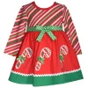 Baby Girl Bonnie Jean Candy Cane Dress