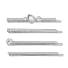 Nine West Silver Tone Simulated Crystal Bobby Pin Set