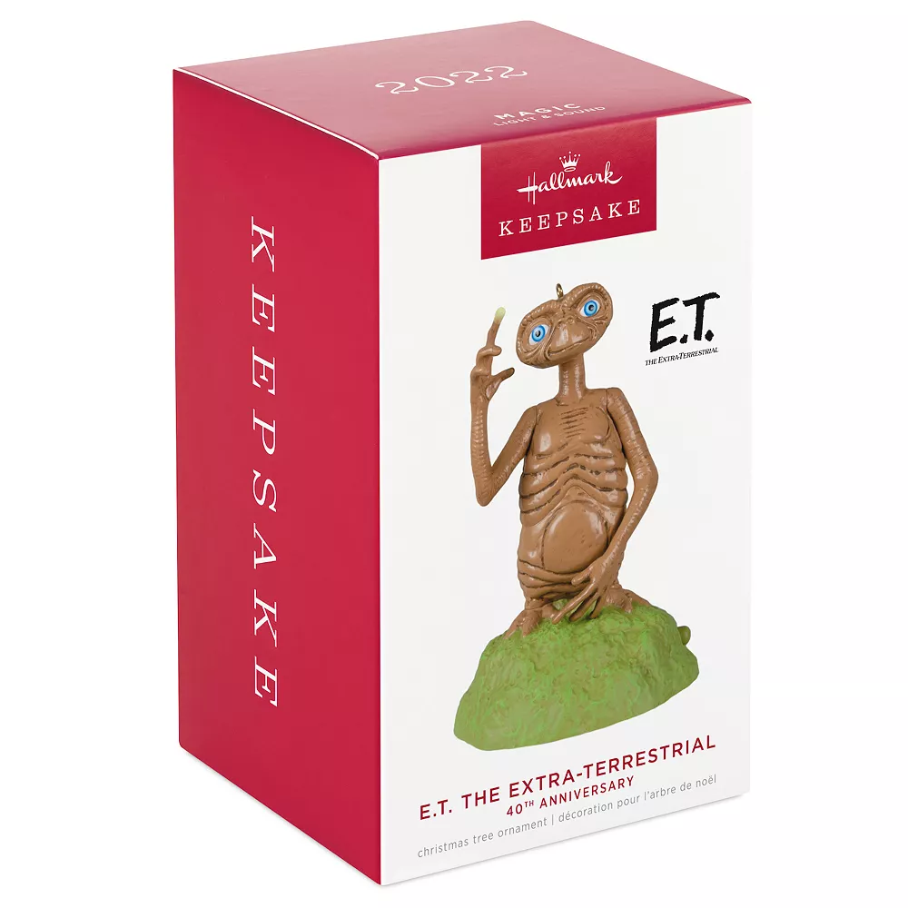 E.T. The Extra-Terrestrial 40th Anniversary 2022 Hallmark Keepsake Christmas Ornament With Light and Sound 3 E.T. The Extra-Terrestrial 40th Anniversary 2022 Hallmark Keepsake Christmas Ornament With Light and Sound - Image 3