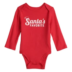 Baby Jumping Beans® Holiday Long-Sleeve Bodysuit -Outlet Christmas Store 6037512 Santas Favorite