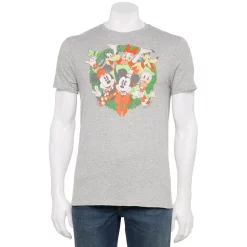 Men's Holiday Character Tees -Outlet Christmas Store 6142724 Heather Gray Crew